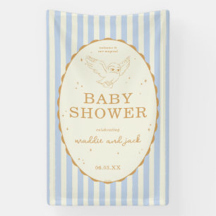 Harry Potter Hedwig Blauwe Streep Baby Shower Spandoek