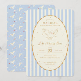 Harry Potter Hedwig Blue Magical Birthday Kaart