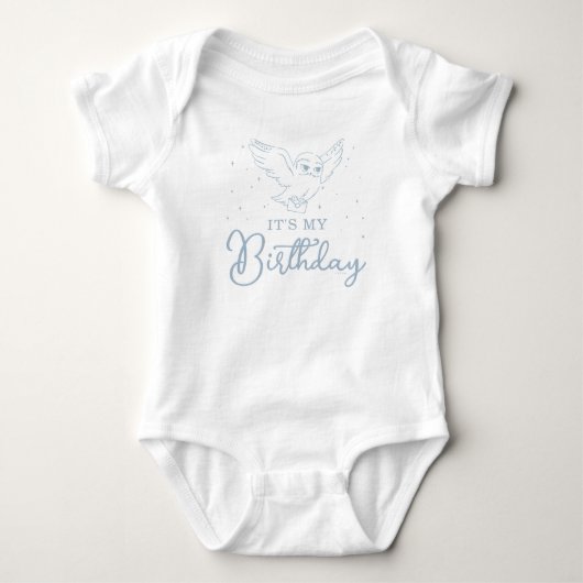 Harry Potter Hedwig Blue Magical Birthday Romper (Voorkant)
