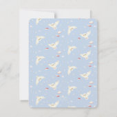 Harry Potter Hedwig Blue Stripe Birthday Bedankkaart (Achterkant)