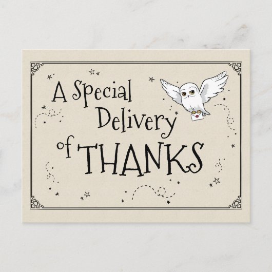 Harry Potter | Hedwig - Dank je wel Briefkaart (Voorkant)