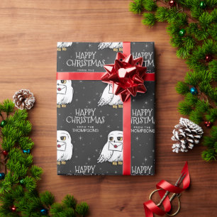 Harry Potter Hedwig - Gelukkig kerstfeest Cadeaupapier