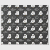 Harry Potter | Hedwig - Gelukkig kerstfeest Cadeaupapier (Vlak)