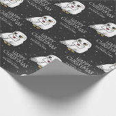 Harry Potter | Hedwig - Gelukkig kerstfeest Cadeaupapier (Hoek)