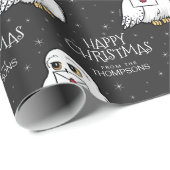 Harry Potter | Hedwig - Gelukkig kerstfeest Cadeaupapier (Rol Hoek)