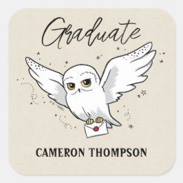 Harry Potter | Hedwig Graduation Vierkante Sticker