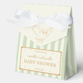 Harry Potter Hedwig Groen Gestreepte Baby Shower Bedankdoosjes