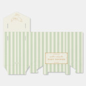 Harry Potter Hedwig Groen Gestreepte Baby Shower Bedankdoosjes (Ongevouwen)