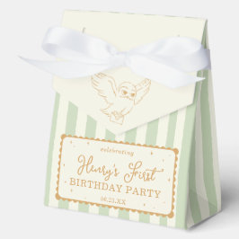 Harry Potter Hedwig Groen Gestreepte Baby Shower Bedankdoosjes