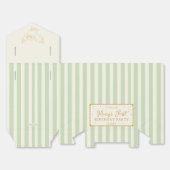 Harry Potter Hedwig Groen Gestreepte Baby Shower Bedankdoosjes (Ongevouwen)