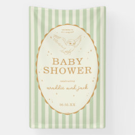 Harry Potter Hedwig Groene Streep Baby Shower Spandoek