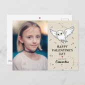 Harry Potter | Hedwig Happy Valentijnsdag Briefkaart (Voorkant / Achterkant)