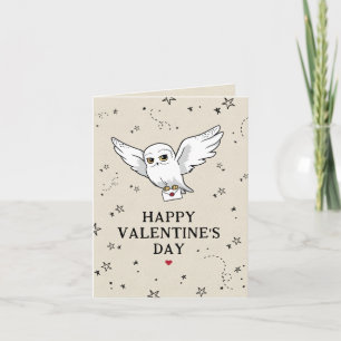Harry Potter   Hedwig Happy Valentijnsdag Notitiekaartje