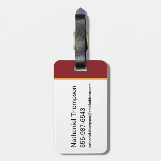 HARRY POTTER™ & Hedwig in de sneeuw Bagagelabel (Achterkant verticaal)