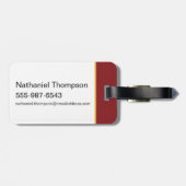 HARRY POTTER™ & Hedwig in de sneeuw Bagagelabel (Achterkant horizontaal)