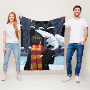 HARRY POTTER™ & Hedwig in de sneeuw Fleece Deken