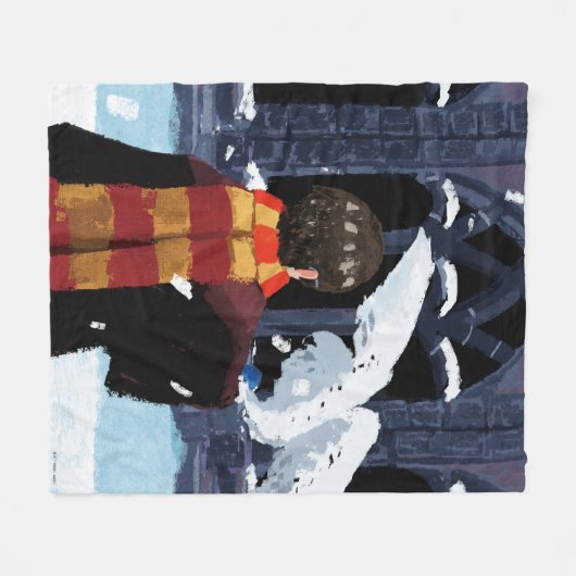 HARRY POTTER™ & Hedwig in de sneeuw Fleece Deken (Voorkant (Horizontaal))