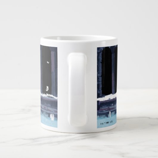 HARRY POTTER™ & Hedwig in de sneeuw Grote Koffiekop (Achterkant)