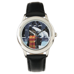 HARRY POTTER™ & Hedwig in de sneeuw Horloge