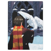 HARRY POTTER™ & Hedwig in de sneeuw Klembord (Achterkant)