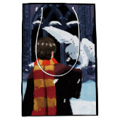 HARRY POTTER™ & Hedwig in de sneeuw Medium Cadeauzakje (Voorkant)