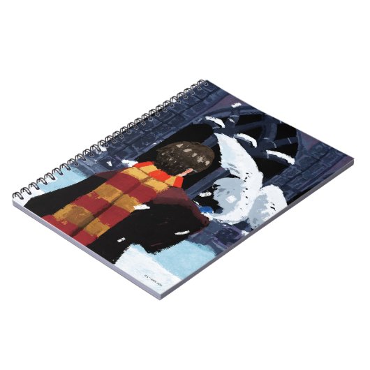 HARRY POTTER™ & Hedwig in de sneeuw Notitieboek (Linkerzijde)