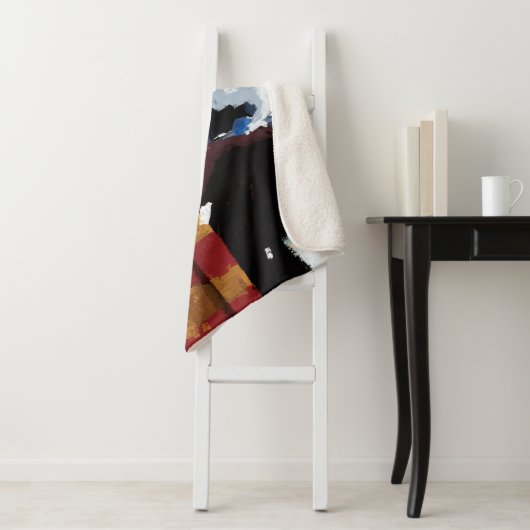 HARRY POTTER™ & Hedwig in de sneeuw Sherpa Deken (In situ)