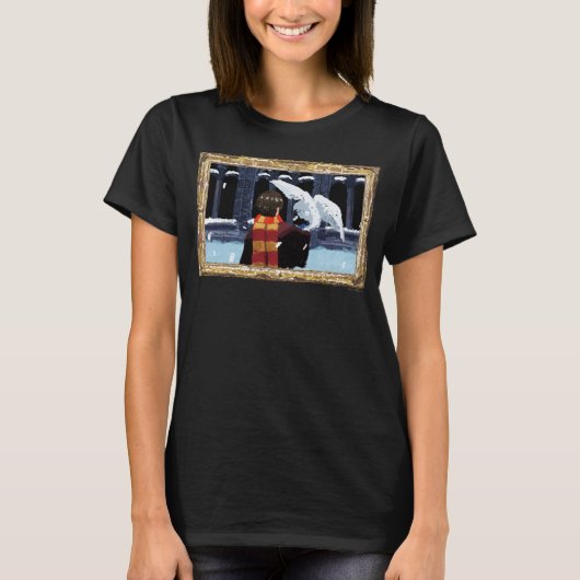 HARRY POTTER™ & Hedwig in de sneeuw T-shirt (Voorkant)
