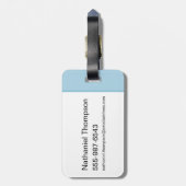 HARRY POTTER™ & Hedwig in HOGWARTS™ Courtyard Bagagelabel (Achterkant verticaal)