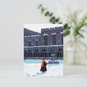 HARRY POTTER™ & Hedwig in HOGWARTS™ Courtyard Briefkaart (Staand voorkant)