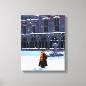 HARRY POTTER™ & Hedwig in HOGWARTS™ Courtyard Canvas Afdruk (Voorkant)