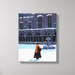 HARRY POTTER™ & Hedwig in HOGWARTS™ Courtyard Canvas Afdruk