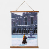 HARRY POTTER™ & Hedwig in HOGWARTS™ Courtyard Hangend Wandkleed (Voorkant)