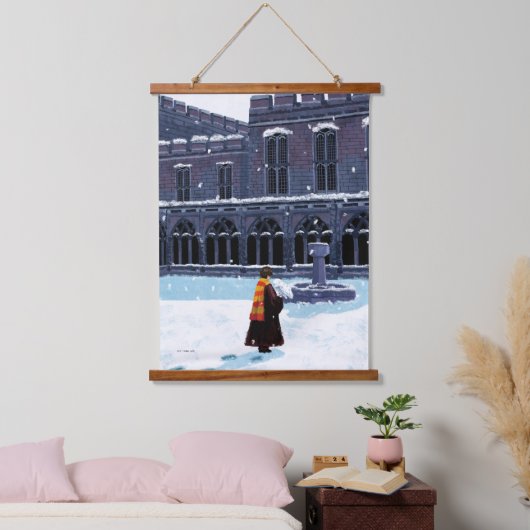 HARRY POTTER™ & Hedwig in HOGWARTS™ Courtyard Hangend Wandkleed (Slaapkamer)