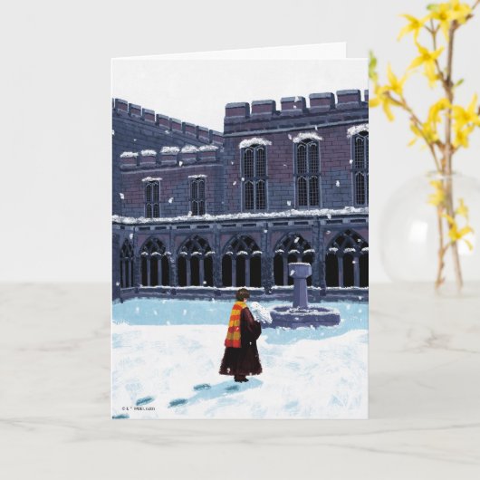 HARRY POTTER™ & Hedwig in HOGWARTS™ Courtyard Kaart (Gele Bloem)