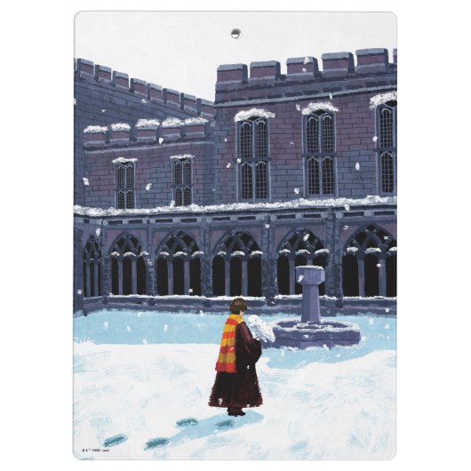 HARRY POTTER™ & Hedwig in HOGWARTS™ Courtyard Klembord (Achterkant)