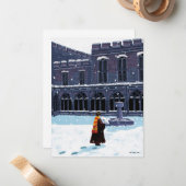 HARRY POTTER™ & Hedwig in HOGWARTS™ Courtyard Notitiekaartje (Voorkant / Achterkant in situ)