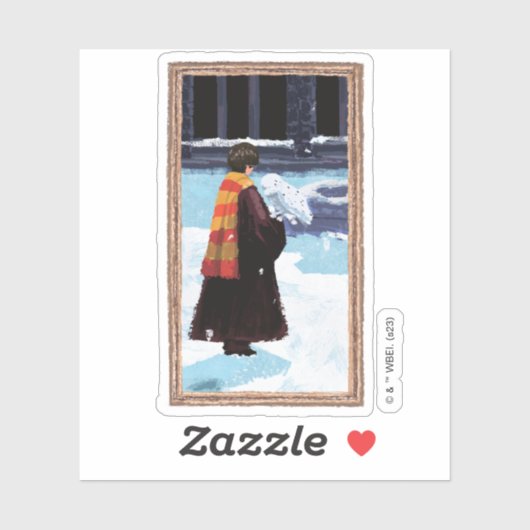 HARRY POTTER™ & Hedwig in HOGWARTS™ Courtyard Sticker (Vel)