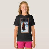 HARRY POTTER™ & Hedwig in HOGWARTS™ Courtyard T-shirt (Voorkant volledig)