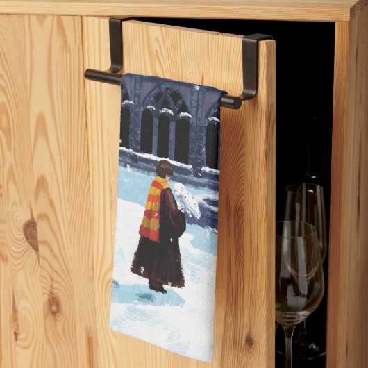 HARRY POTTER™ & Hedwig in HOGWARTS™ Courtyard Theedoek (Derde Gevouwen)