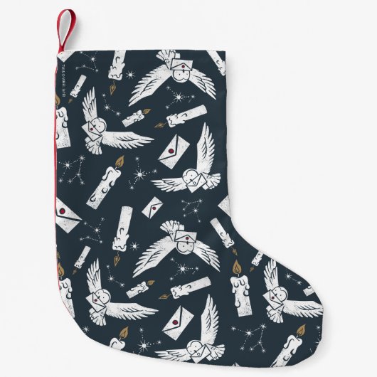 HARRY POTTER™ Hedwig Letter-patroon leveren Kleine Kerstsok (Voorkant)