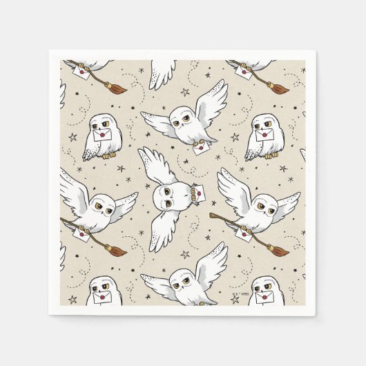 Harry Potter | Hedwig Patroon - Baby Shower Servet (Voorkant)