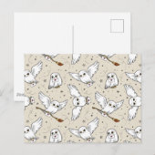 Harry Potter | Hedwig Patroon Briefkaart (Voorkant / Achterkant)