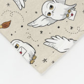 Harry Potter | Hedwig Pattern - Baby Shower Fleece Deken (Hoek)