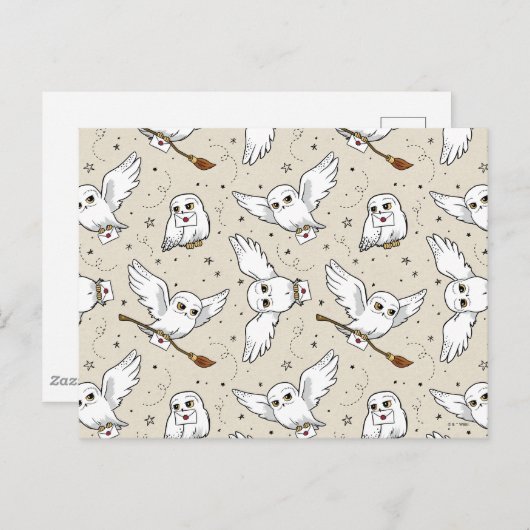Harry Potter | Hedwig Pattern Briefkaart (Voorkant / Achterkant)