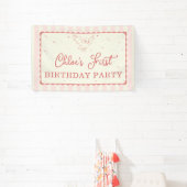 Harry Potter Hedwig Pink Stripe Birthday Spandoek (Insitu)