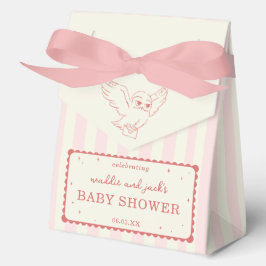 Harry Potter Hedwig Roze Streep Baby Shower Bedankdoosjes