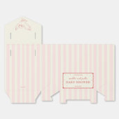 Harry Potter Hedwig Roze Streep Baby Shower Bedankdoosjes (Ongevouwen)