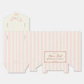 Harry Potter Hedwig Roze Streep Baby Shower Bedankdoosjes (Ongevouwen)