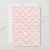 Harry Potter Hedwig Roze Streep Baby Shower Kaart (Achterkant)